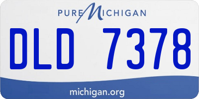 MI license plate DLD7378