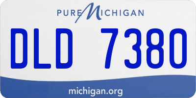 MI license plate DLD7380