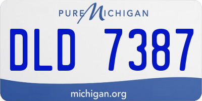 MI license plate DLD7387
