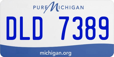 MI license plate DLD7389