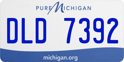 MI license plate DLD7392
