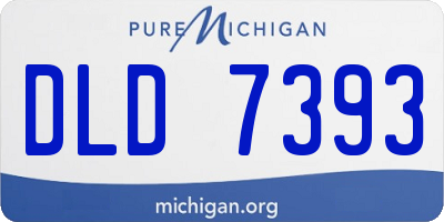 MI license plate DLD7393