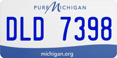 MI license plate DLD7398