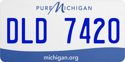 MI license plate DLD7420