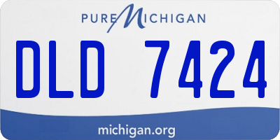 MI license plate DLD7424