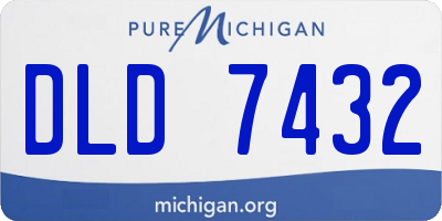 MI license plate DLD7432
