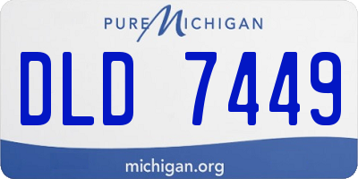 MI license plate DLD7449