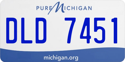 MI license plate DLD7451