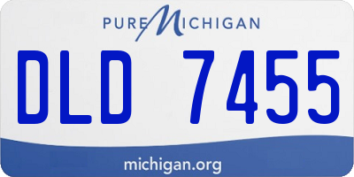 MI license plate DLD7455