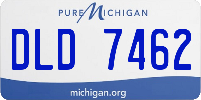 MI license plate DLD7462