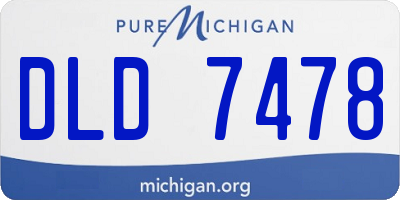 MI license plate DLD7478