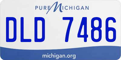 MI license plate DLD7486