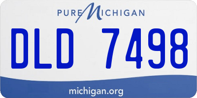 MI license plate DLD7498