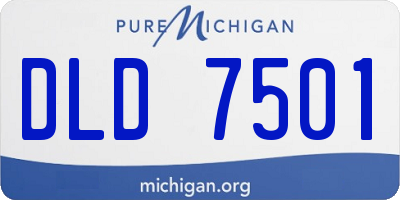 MI license plate DLD7501