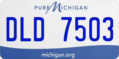 MI license plate DLD7503