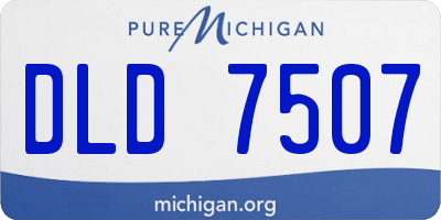 MI license plate DLD7507