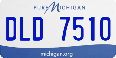MI license plate DLD7510