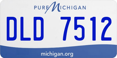 MI license plate DLD7512