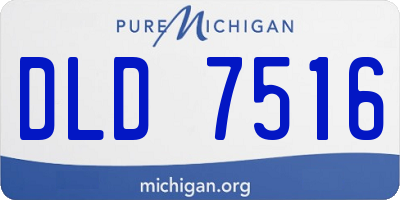 MI license plate DLD7516