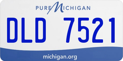 MI license plate DLD7521