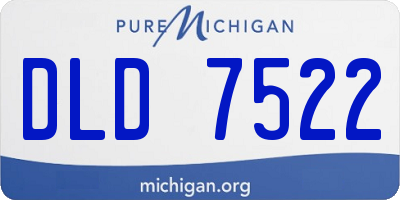 MI license plate DLD7522