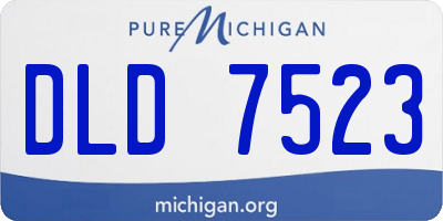 MI license plate DLD7523