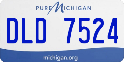 MI license plate DLD7524