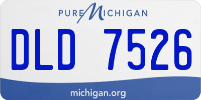 MI license plate DLD7526
