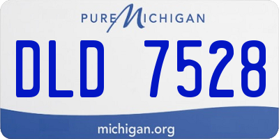 MI license plate DLD7528