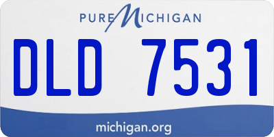 MI license plate DLD7531