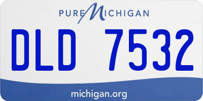 MI license plate DLD7532