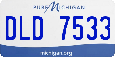 MI license plate DLD7533