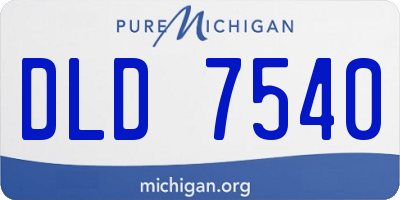 MI license plate DLD7540