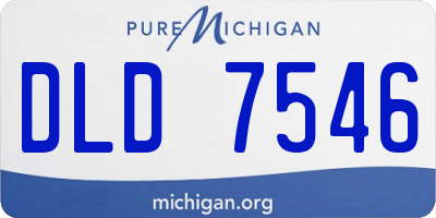 MI license plate DLD7546