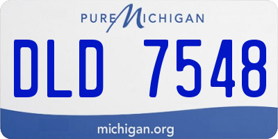 MI license plate DLD7548