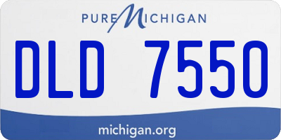 MI license plate DLD7550