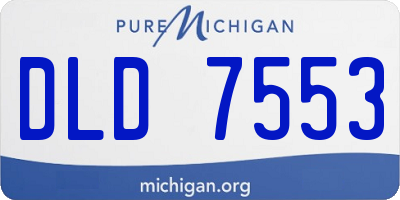 MI license plate DLD7553