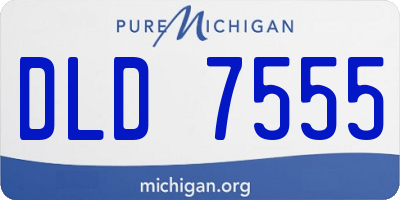 MI license plate DLD7555