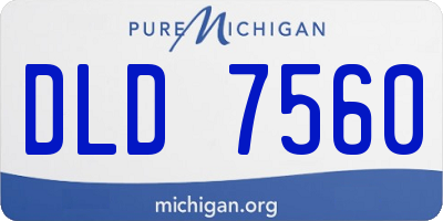 MI license plate DLD7560