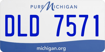 MI license plate DLD7571