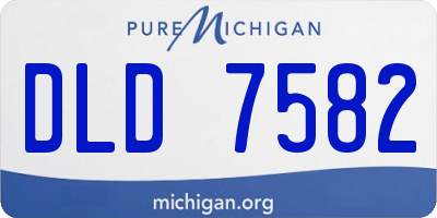 MI license plate DLD7582