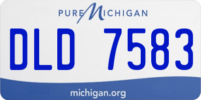 MI license plate DLD7583