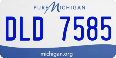 MI license plate DLD7585