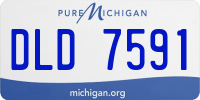 MI license plate DLD7591