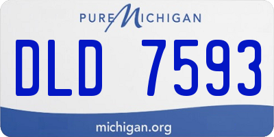 MI license plate DLD7593