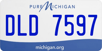 MI license plate DLD7597