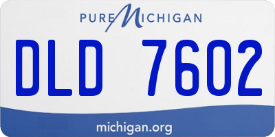 MI license plate DLD7602