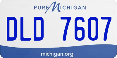 MI license plate DLD7607