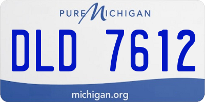 MI license plate DLD7612