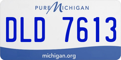 MI license plate DLD7613
